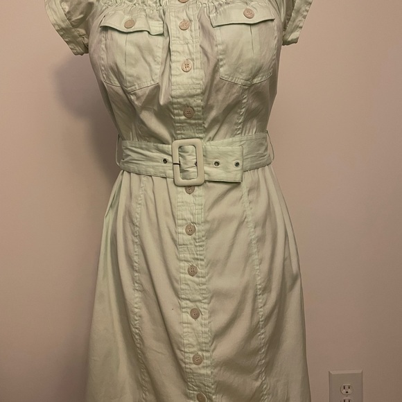 Marciano Button Down Mini Dress - Picture 4 of 8